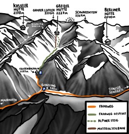 Greizer Huette Zillertaler Alpen